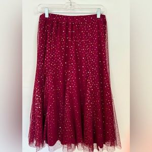 Anthropology HD Paris Sequined skirt